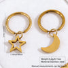 Wholesale Stainless Steel Earrings And Necklace Set With Stars Sun And Moon Clouds And Universe Patterns Electroplated Light Luxury Style