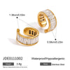 Wholesale Stainless Steel Earrings For Women Geometric Style Electroplated