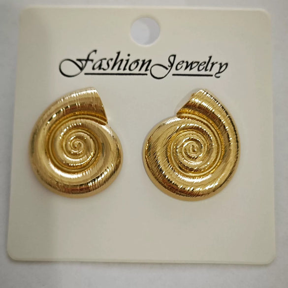 Wholesale Stainless Steel Earrings For Women With Leaf And Geometric Patterns Electroplated Design