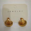 Wholesale Stainless Steel Earrings For Women With Leaf And Geometric Patterns Electroplated Design
