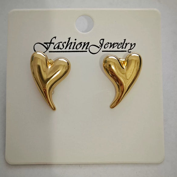 Wholesale Stainless Steel Earrings For Women With Leaf And Geometric Patterns Electroplated Design