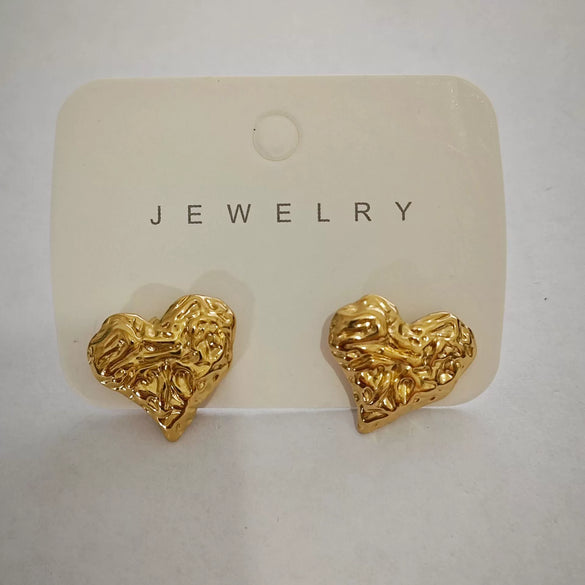 Wholesale Stainless Steel Earrings For Women With Leaf And Geometric Patterns Electroplated Design