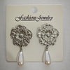 Wholesale Stainless Steel Earrings For Women With Leaf And Geometric Patterns Electroplated Design