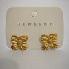 Wholesale Stainless Steel Earrings For Women With Leaf And Geometric Patterns Electroplated Design