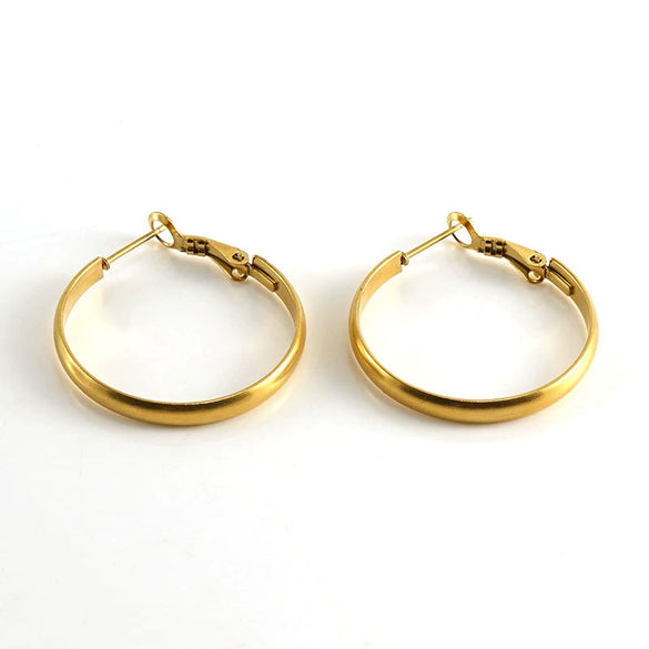 Wholesale 316L Stainless Steel Earrings Geometric Fashion Electroplating Style For Women