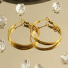 Wholesale 316L Stainless Steel Earrings Geometric Fashion Electroplating Style For Women