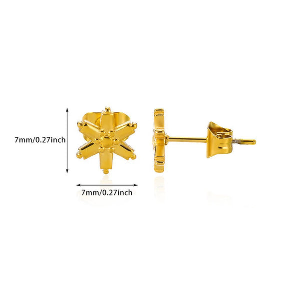 Wholesale Stainless Steel Earrings Goldplated With Heart Moon Starfish Shapes For Women