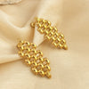 Wholesale Stainless Steel Earrings Irregular Hollow Heart Geometric Style With Electroplating