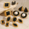 Wholesale Stainless Steel Earrings With Geometric Design And Electroplating For Women