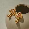 Wholesale Stainless Steel Earrings With Geometric Pattern Mushroom Shape Electroplated For Women