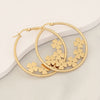 Wholesale Stainless Steel Earrings With Heart Shape And Butterfly Design Electroplated Exaggerated And Personalized For Women