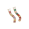 Wholesale Stainless Steel Earrings With Zircon Tassel And Vintage Style Electroplated