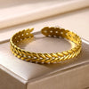 Wholesale Stainless Steel Electroplated Adjustable Open Bracelet For Women Exaggerated Highend And Personality Style