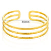 Wholesale Stainless Steel Electroplated Adjustable Open Bracelet For Women Exaggerated Highend And Personality Style