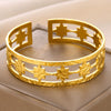Wholesale Stainless Steel Electroplated Adjustable Open Bracelet For Women Exaggerated Highend And Personality Style