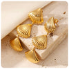 Wholesale Stainless Steel Electroplated Animal And Zodiac Pattern Earrings For Women