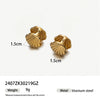Wholesale Stainless Steel Electroplated Animal And Zodiac Pattern Earrings For Women