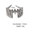 Wholesale Stainless Steel Electroplated Animal Pattern Open Ring For Women