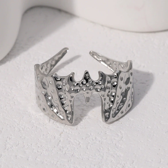 Wholesale Stainless Steel Electroplated Animal Pattern Open Ring For Women