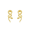 Wholesale Stainless Steel Electroplated Animal Snake Light Luxury Women's Earrings
