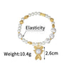 Wholesale Stainless Steel Electroplated Animal Zodiac Pearl Women's Bracelet Jewelry