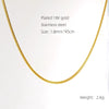 Wholesale 316L Stainless Steel Electroplated Bead Push Dense Chain Necklace