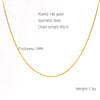 Wholesale 316L Stainless Steel Electroplated Bead Push Dense Chain Necklace