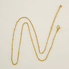 Wholesale 316L Stainless Steel Electroplated Bead Push Dense Chain Necklace