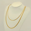 Wholesale 316L Stainless Steel Electroplated Bead Push Dense Chain Necklace