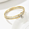 Wholesale Stainless Steel Electroplated Bracelet With Starfish And Shell Shapes Stackable Lightning Series