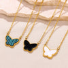 Wholesale Stainless Steel Electroplated Butterfly Pendant Necklace Unisex Simple Accessory
