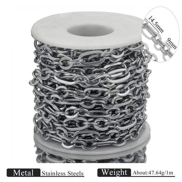 Wholesale Stainless Steel Electroplated Cross Chain Handmade Jewelry Bracelet Necklace