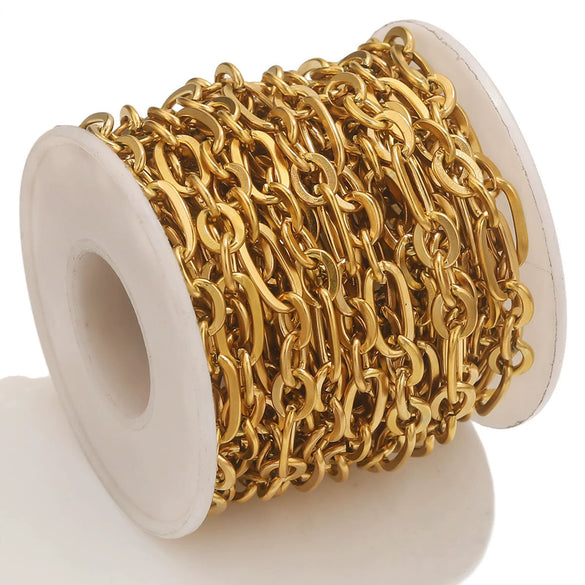 Wholesale Stainless Steel Electroplated Cross Chain Handmade Jewelry Bracelet Necklace