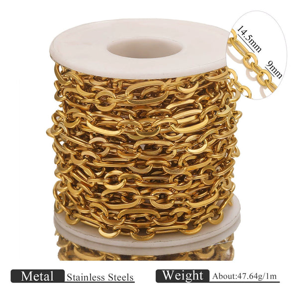 Wholesale Stainless Steel Electroplated Cross Chain Handmade Jewelry Bracelet Necklace