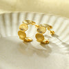 Wholesale Stainless Steel Electroplated Cshaped Earrings Retro Style For Women