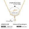 Wholesale Stainless Steel Electroplated Drop Shape Necklace For Women