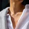 Wholesale Stainless Steel Electroplated Drop Shape Necklace For Women