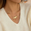 Wholesale Stainless Steel Electroplated Eagle Shape Pendant Necklace For Women