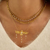 Wholesale Stainless Steel Electroplated Eagle Shape Pendant Necklace For Women