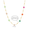 Wholesale Stainless Steel Electroplated Floral Necklace And Bracelet Set For Women