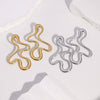 Wholesale Stainless Steel Electroplated Geometric Asymmetrical Earrings For Women