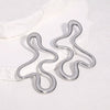 Wholesale Stainless Steel Electroplated Geometric Asymmetrical Earrings For Women