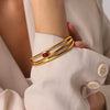 Wholesale Stainless Steel Electroplated Geometric Bracelet Jewelry Accessory