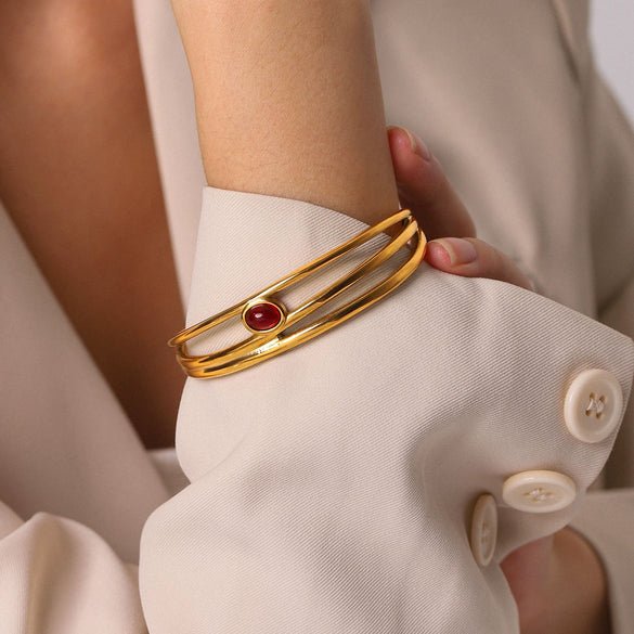 Wholesale Stainless Steel Electroplated Geometric Bracelet Jewelry Accessory