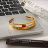 Wholesale Stainless Steel Electroplated Geometric Bracelet Jewelry Accessory