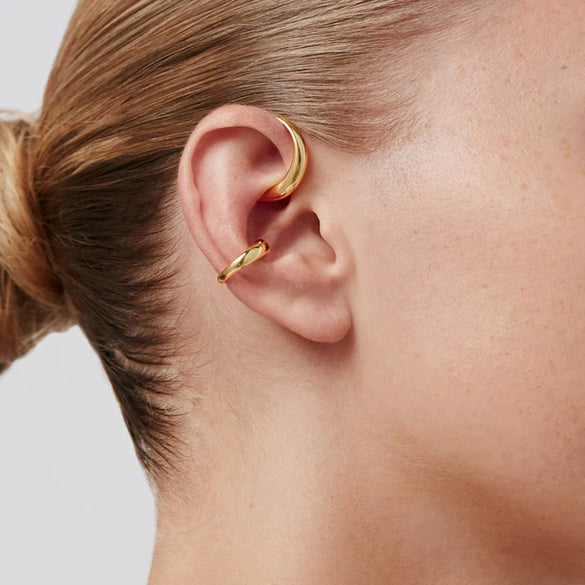Wholesale Stainless Steel Electroplated Geometric Ear Clip Earrings