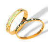 Wholesale Stainless Steel Electroplated Geometric Enamel Bracelet Trendy Ins Style Jewelry Accessories
