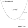 Wholesale 316L Stainless Steel Electroplated Geometric Hollow Love Stacked Collarbone Chain Light Luxury Necklace For Women