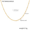 Wholesale 316L Stainless Steel Electroplated Geometric Hollow Love Stacked Collarbone Chain Light Luxury Necklace For Women
