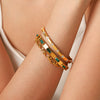 Wholesale Stainless Steel Electroplated Geometric Ins Style Bracelets With Zircon